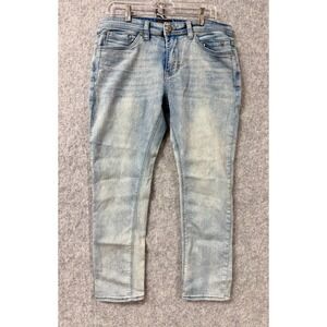 Steve's Jeans Mens Light Wash Denim Straight Leg Five Pocket Jeans‎
